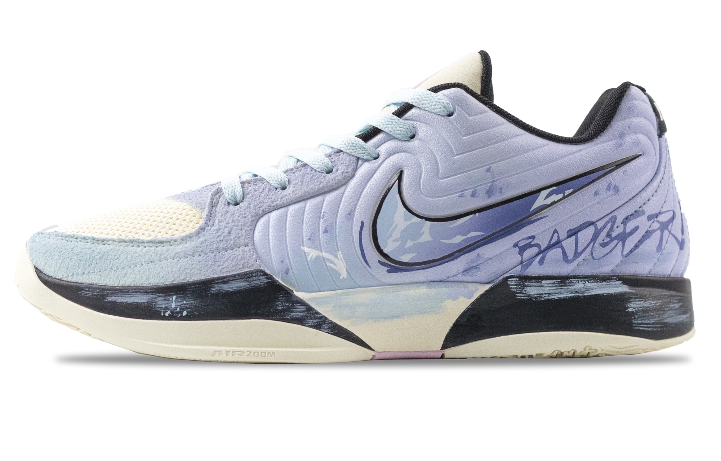 Nike Ja Morant 2 Sky City Abrasion Resistant Low top Basketball Shoes Men’s White Purple