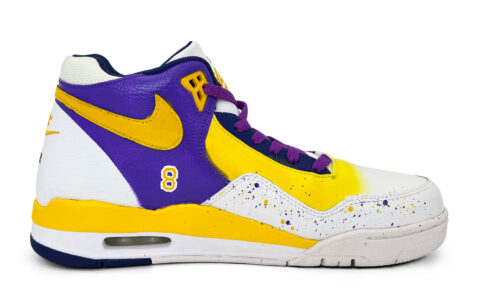 Nike Flight Legacy Abrasion Resistant Mid top Vintage Basketball Shoes Men’s Purple
