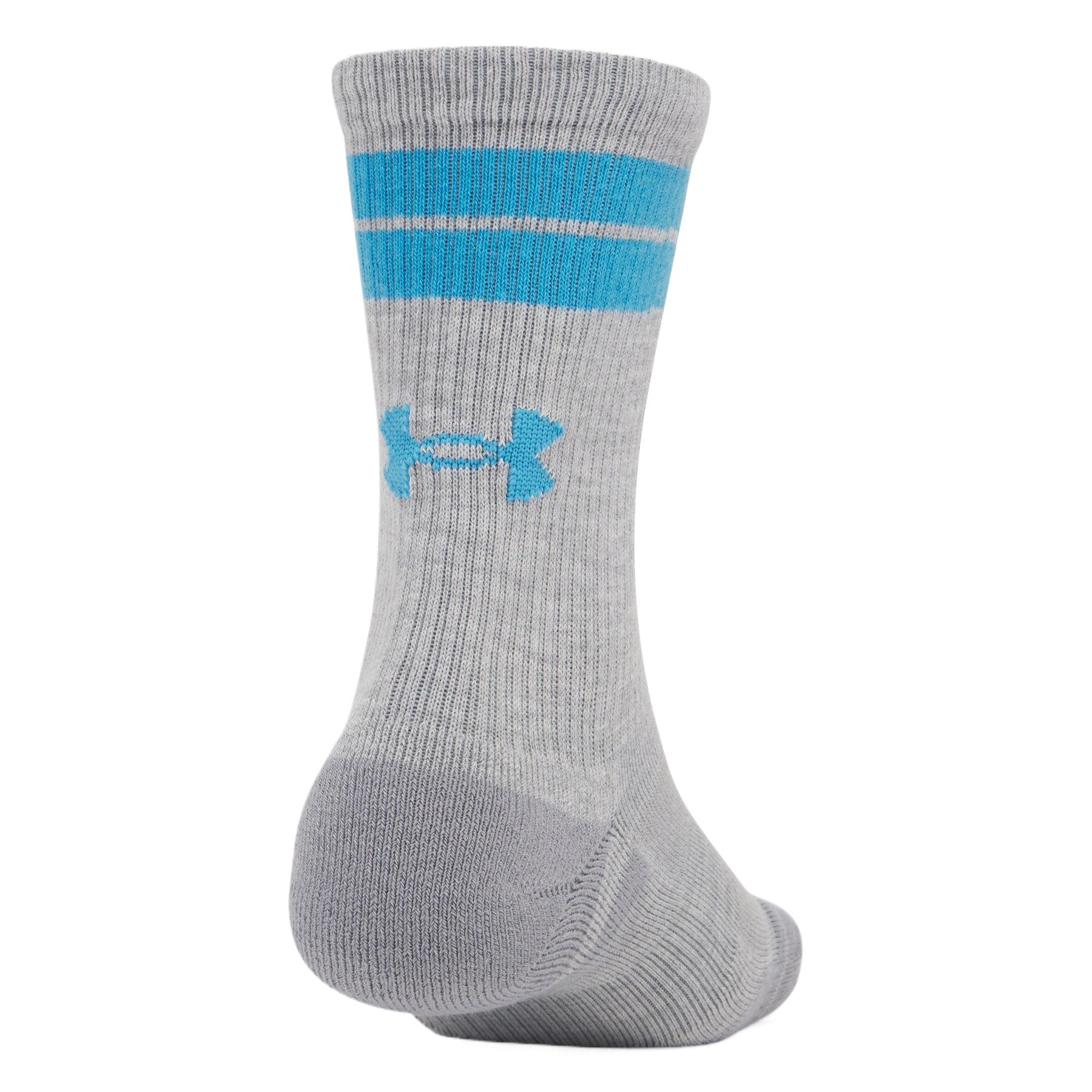 Under Armour Crew Socks Unisex 3 Pack Gray