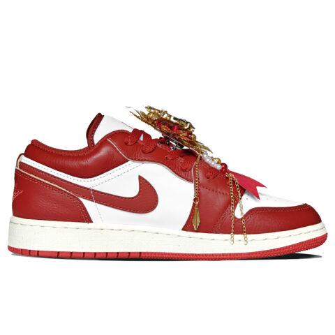 Jordan Air Jordan 1 Abrasion Resistant Low top Vintage Basketball Shoes Women’s Red