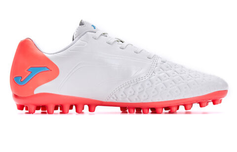 Joma MG Multi Ground Slip Resistant Abrasion Resistant Slip Resistant Abrasion Resistant Soccer Shoes Men’s White Red