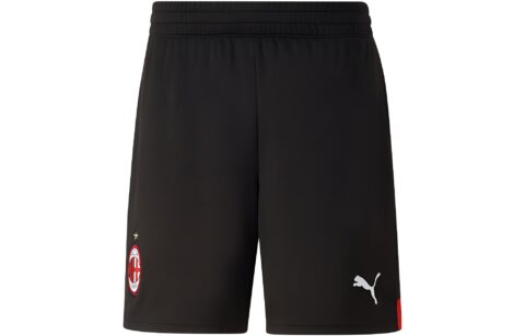 PUMA AC Milan Soccer Bottoms Men’s Black Moderate Straight Fit Pants