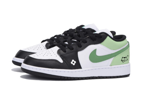 Jordan Air Jordan 1 Low top Vintage Basketball Shoes Men’s White Green