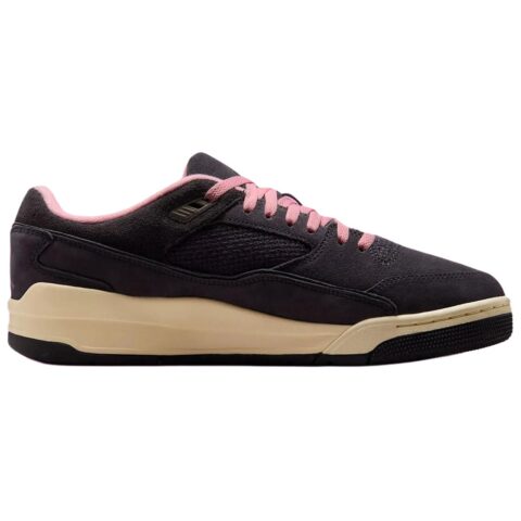 Jordan FLIGHT COURT Slip Resistant Abrasion Resistant Low top Vintage Basketball Shoes Men’s Black Pink