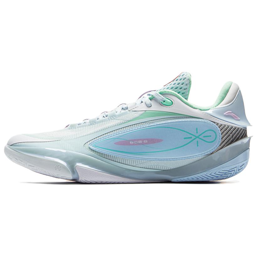 Li Ning Wade 808 5 ULTRA Low top Basketball Shoes Men’s White Blue Green