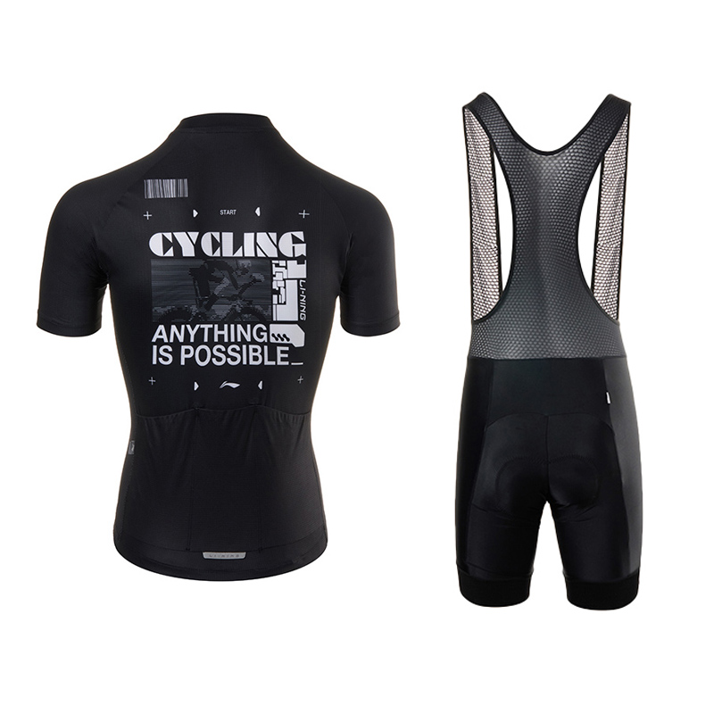 Li Ning Cycling Suits Unisex Crew Neck Thin