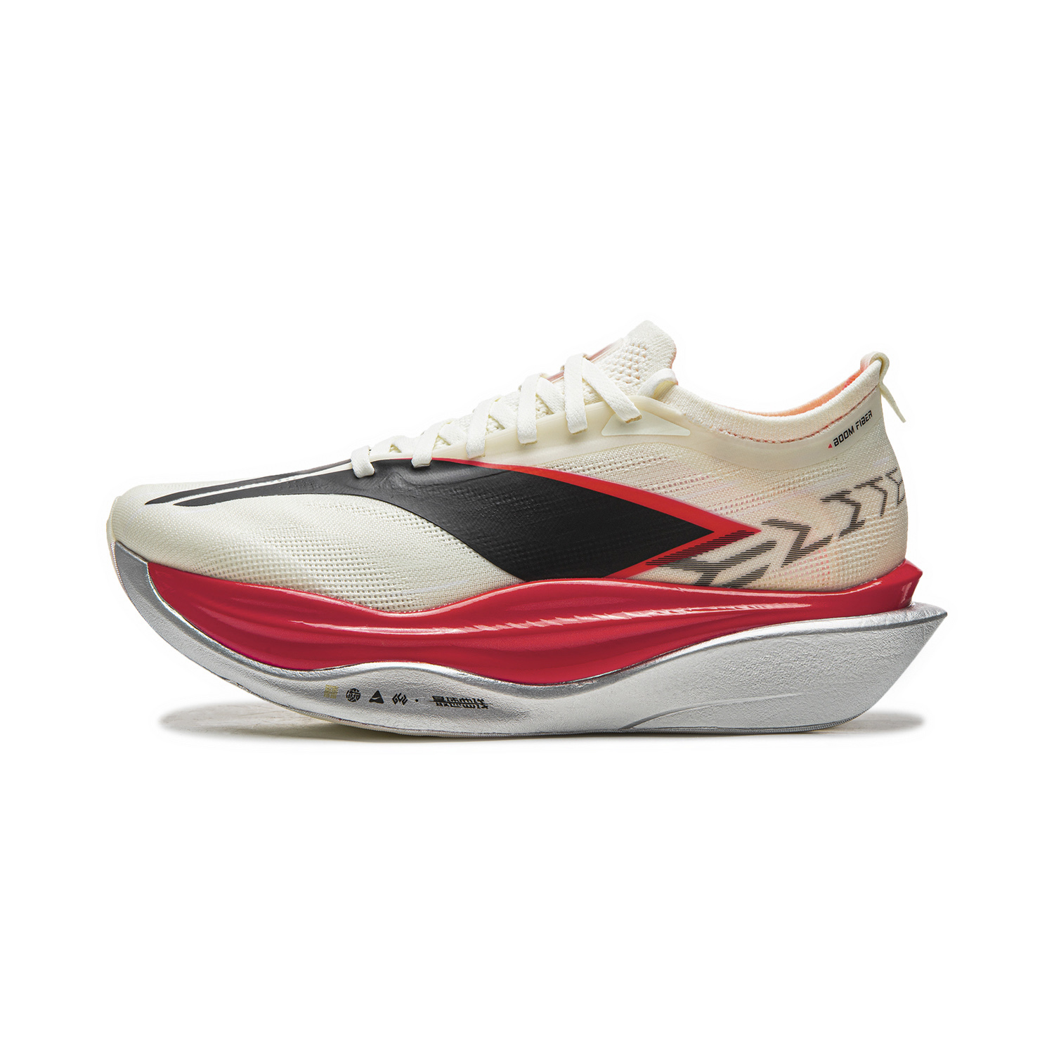Li Ning Feidian 6 ELITE Low top Carbon Plate Marathon Racing Running Shoes Unisex Champagne White