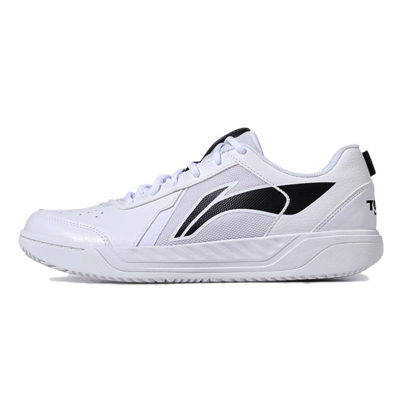Li Ning Slip Resistant Abrasion Resistant Support Low top Tennis Shoes Unisex White
