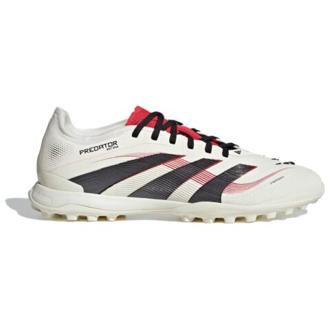 Adidas PREDATOR PRO Comfortable Slip Resistant Abrasion Resistant Soccer Shoes Unisex White Black