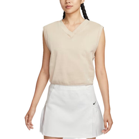 Nike Sleeveless Sports Shirts Women's Beige