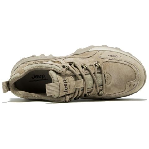 Jeep Abrasion Resistant Low top Mountaineering Shoes Men’s Light Khaki