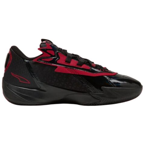PUMA Scoot Zeros Slip Resistant Abrasion Resistant Low top Basketball Shoes Men’s Black Red