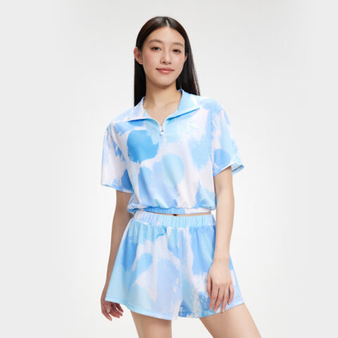 Anta Two Piece Swimsuit Women’s Blue Three piece