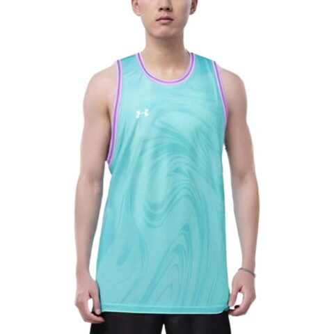 Under Armour Basketball Jersey Men’s Light Green/Pink Purple Edge