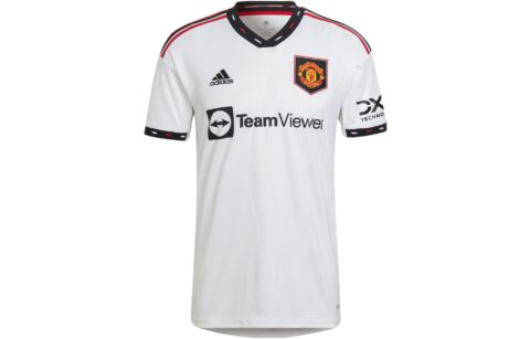 Adidas Manchester United Soccer Jerseys Men's White Moderate Straight Fit