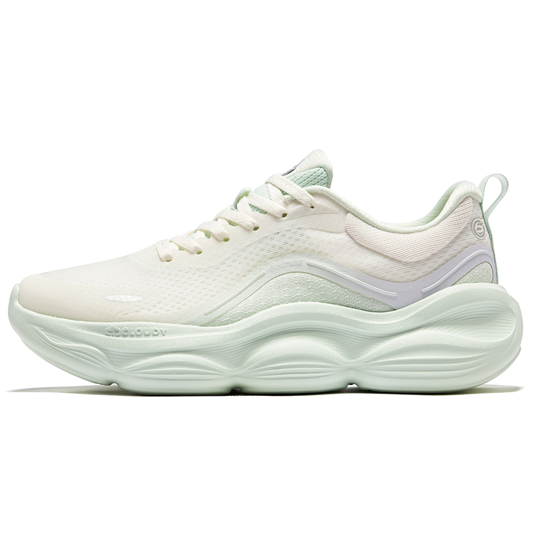 Erke Cushioning Rebound Low top Training City Commuting Running Shoes Women’s Microcrystal White Purified Water