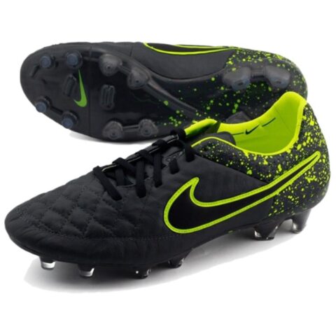 Nike Tiempo Legend 5 Soccer Shoes Men’s Low Top Electric Glow Flint Stones Ink Splatter