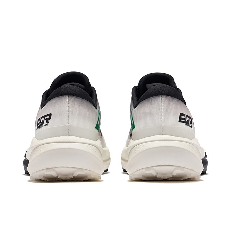 Erke Slip Resistant And Abrasion Resistant Coverage Low top Running Shoes Men’s Microcrystal White Jet Black