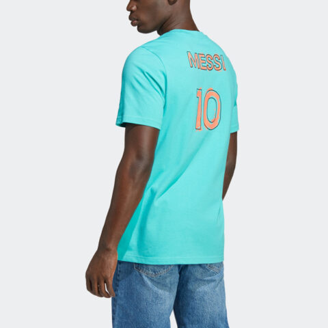 Adidas Messi Soccer Jerseys Men’s Half Mint Green Moderate Straight Fit