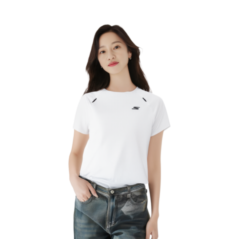Skechers T Shirt Women’s Bright White