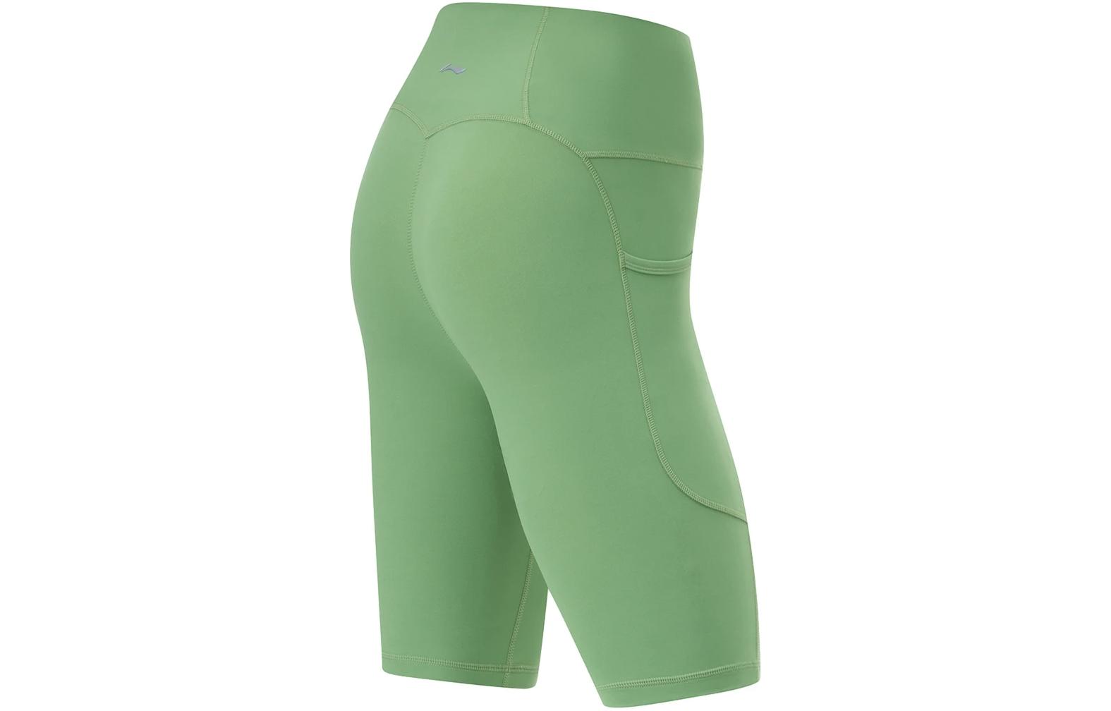 Li Ning Fitness Series Sports Shorts Women’s Stone Moss Green