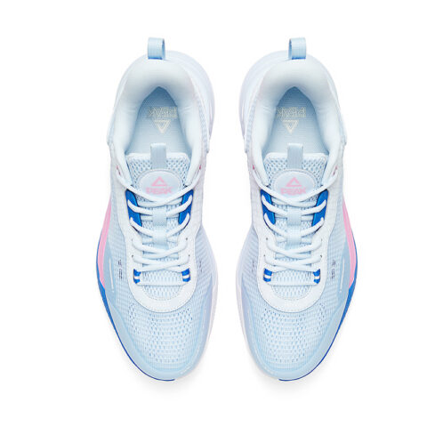 PEAK Slip Resistant, Abrasion Resistant, Breathable Low Top Basketball Shoes Men’s Light Blue
