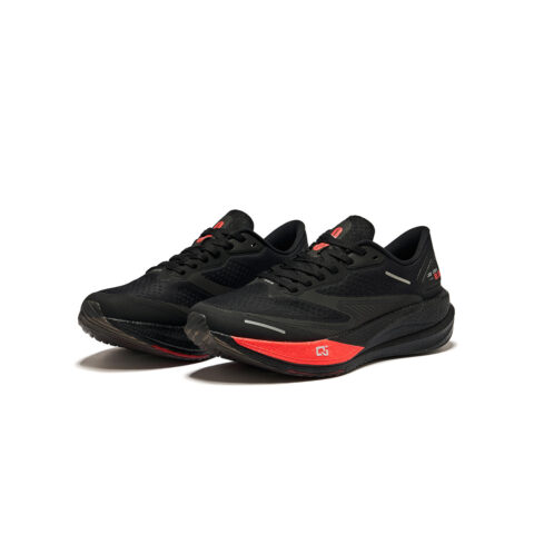 Erke Dust Free 2.0 Cushioning Abrasion Resistant Lightweight Low top Running Shoes Men’s Black Red