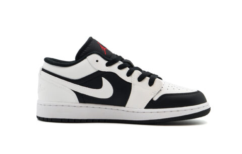 Jordan Air Jordan 1 Abrasion Resistant Low top Vintage Basketball Shoes Unisex Black White