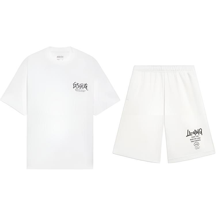 Li Ning Casual Sportswear Unisex White+White