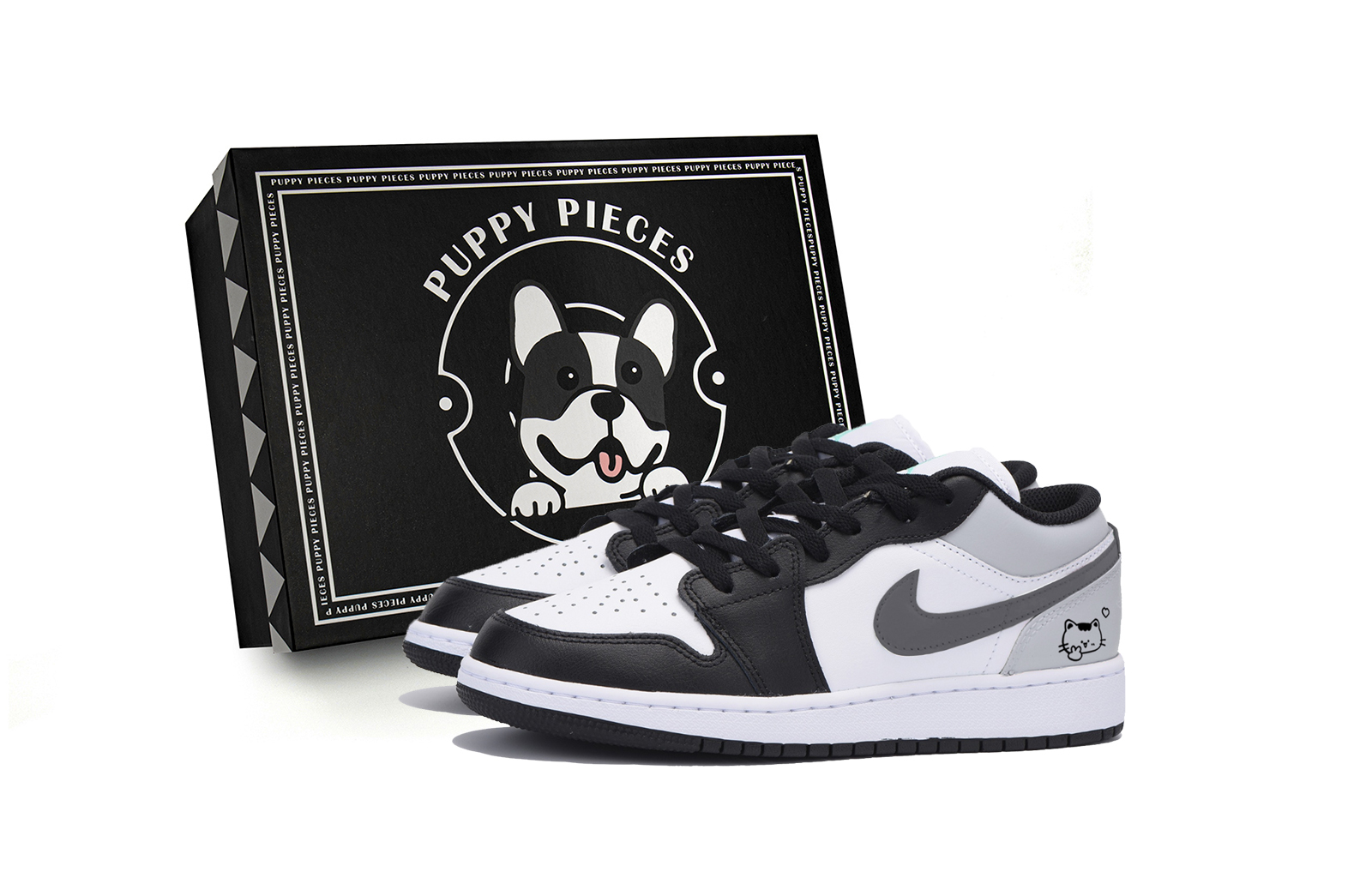 Jordan Air Jordan 1 Abrasion Resistant Low top Vintage Basketball Shoes Men’s Dark Gray
