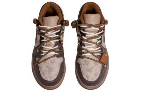 Jordan Air Jordan 1 Abrasion Resistant Breathable Low top Vintage Basketball Shoes Men’s Tan