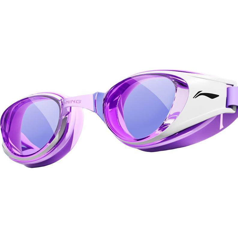 Li Ning Swim Goggles Swimming Pool Women’s Plano White Purple