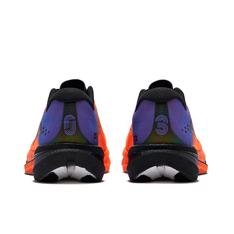 Erke Polar Wind 3.0 Running Shoes Men’s Low Top Fluorescent Bright Orange Signal Purple
