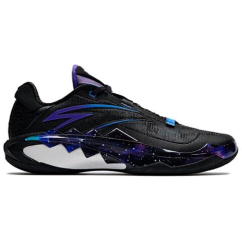 Anta Swagger 1 Textile, Synthetic Leather Cushioning Abrasion Resistant Support Low top Basketball Shoes Men’s Black