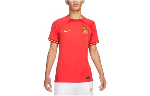 Nike Dri Fit Soccer Jerseys Men’s Red Moderate Straight Fit