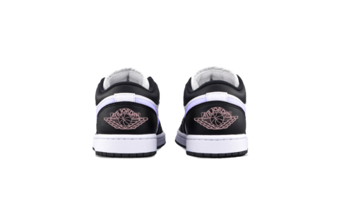 Jordan Air Jordan 1 Purple Panda Cushioning, Wear Resistant Low top Vintage Basketball Shoes Unisex Black White Purple