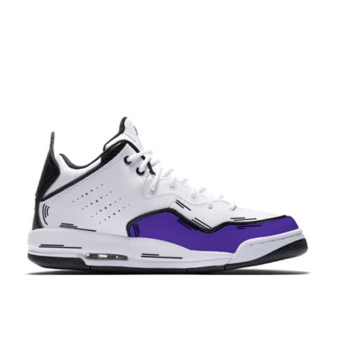 Jordan Courtside 23 Abrasion Resistant Mid top Vintage Basketball Shoes Unisex Blue White