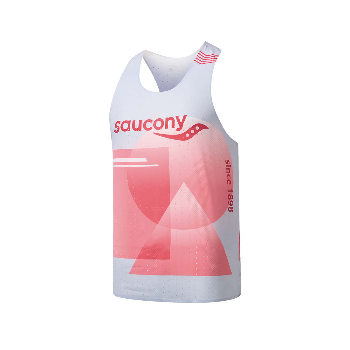 Saucony Running Tank Top Men’s Geometric Pink Set
