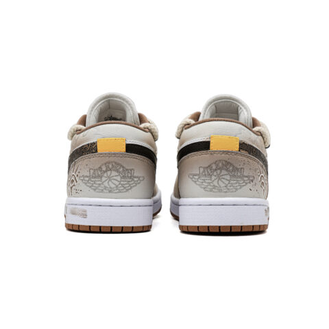 Jordan Air Jordan 1 Eye Of Egypt Abrasion Resistant Abrasion Resistant Low top Vintage Basketball Shoes Unisex Brown