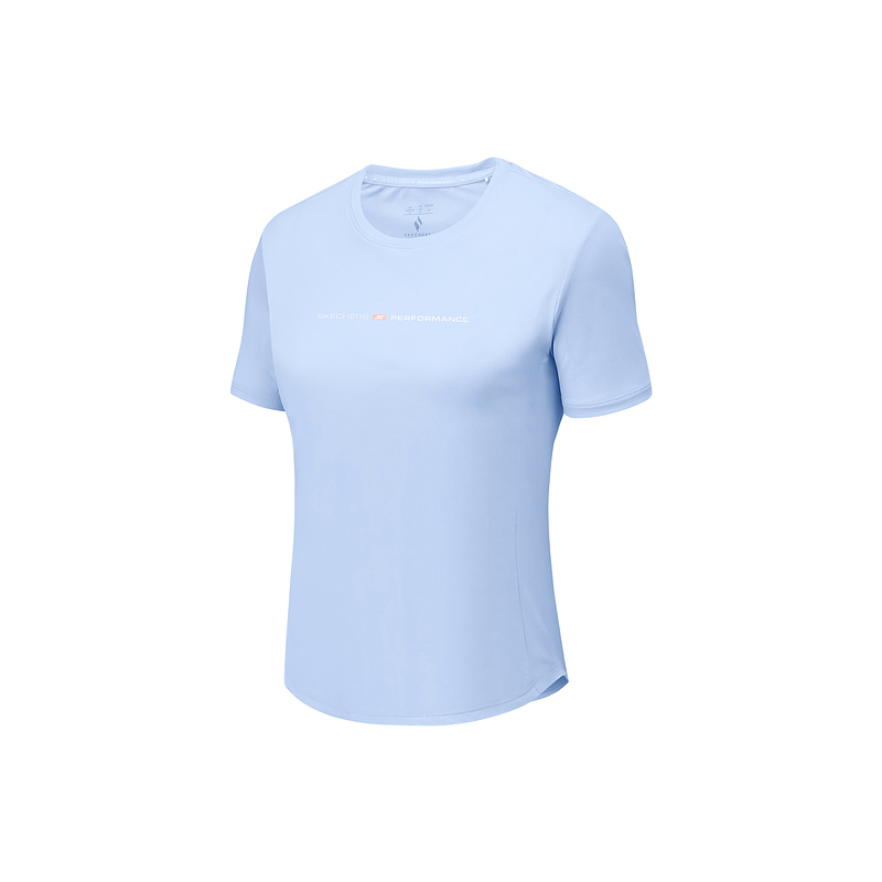 Skechers T Shirt Women's Xenon Gas Blue 0356
