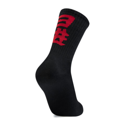 Li Ning Rijin Doujin Collection Knee High Socks Unisex 1 Pack Black