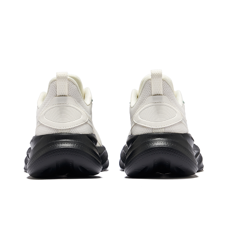 Erke Cushioning Breathable Rebound Low top Casual Running Shoes Women’s Microcrystal White Jet Black