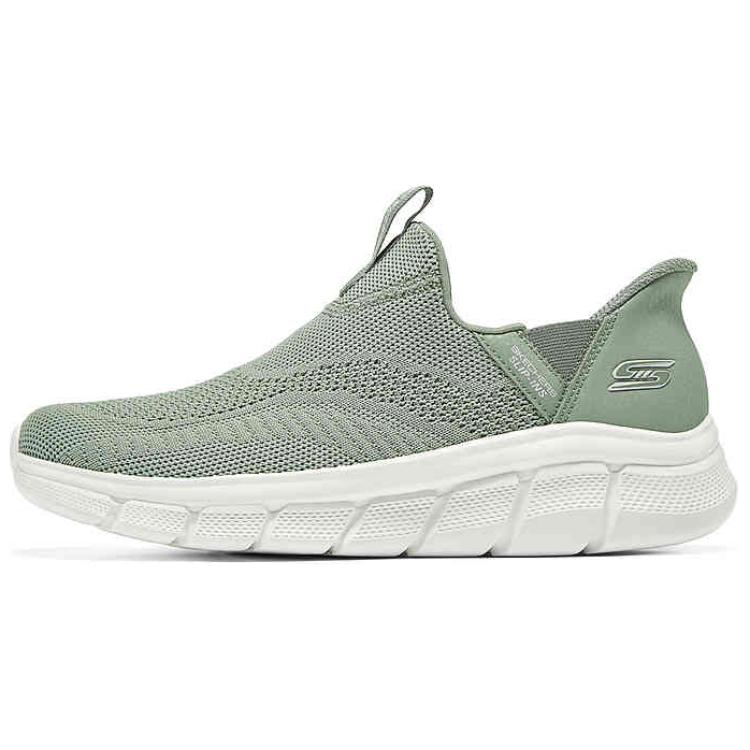 Skechers BOBS B FLEX Breathable And Lightweight Low top Casual Shoes Women’s Gray Green