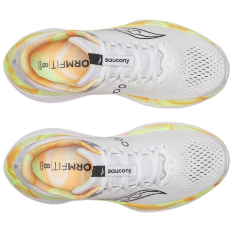 Saucony Endorphin Trainer White Black Yellow Orange