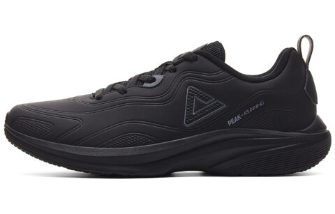 PEAK Cushioning Coverage Rebound Abrasion Resistant Lightweight Slip Resistant Low top Casual Running Shoes Men’s Black
