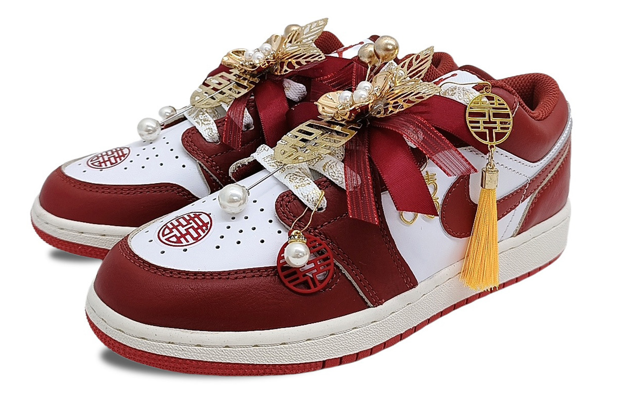 Jordan Air Jordan 1 Low top Vintage Basketball Shoes Women’s Red