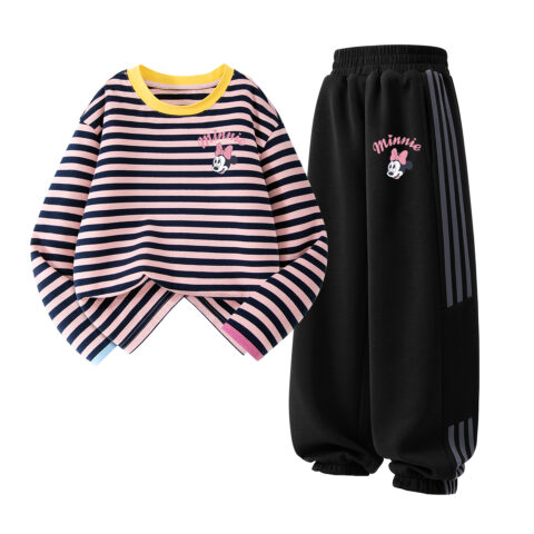 Disney Kids Casual Sportswear Lapel Moderate