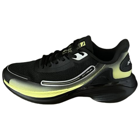 Anta Slip Resistant, Abrasion Resistant, Breathable Low top Casual City Commuting Running Shoes Men’s Black Yellow