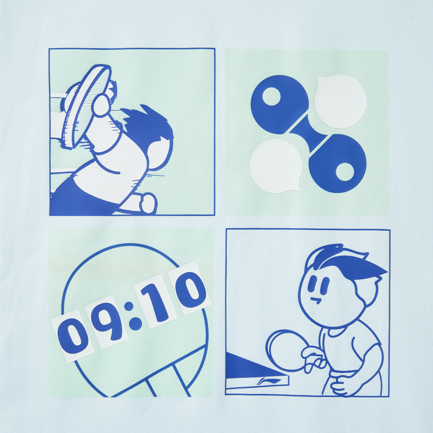 LiNing T-Shirt Unisex Light Sky Blue