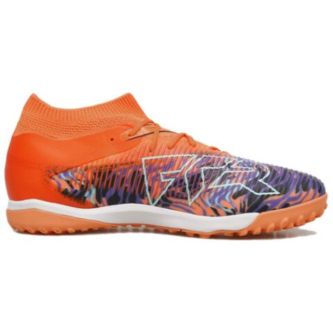 PUMA FUTURE 8 TT Turf Artificial Turf Fabric Abrasion Resistant Coverage Soccer Shoes Men’s Orange Black